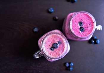 Smoothie med blåbær